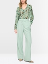 Blouse à fleurs avec volants