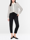 Geometric blouse in a silk blend