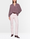 Blouse with polka dot print