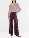 Blouse with polka dot print