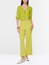 Blouse with flounces