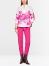 Blouse with graphic leopard print