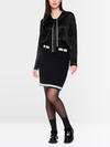 Blouse à nœud en mélange de soie