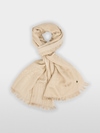 Scarf in a blend of silk and new wool
