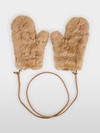 Cosy faux fur mittens