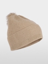 Knitted pom-pom hat