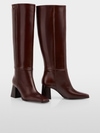 Tubo boots in smooth leather