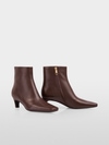 Ankle-high leather booties