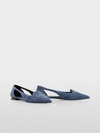 Ballerina flats with cut-outs