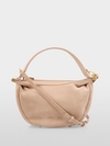 Mini suede shoulder bag