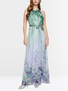 Halter-neck dress with floral print