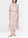 Midi dress with chain print