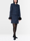 Jacket with detachable faux fur