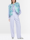 Gilet avec plumes d'autruche