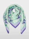 Silk scarf with floral print
