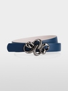Reversible leather belt