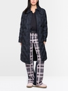 Quilted coat with light down lining