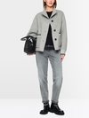 Sporty jacket with stand-up collar