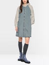 Robe sportive en mélange de matières