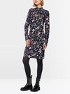 Robe à col roulé avec imprimé intégral