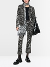 Printed jersey blazer