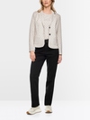 Printed blazer in scuba jersey