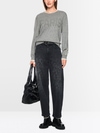 Knitted jumper with lettering