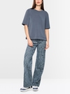 T-shirt with pleated details