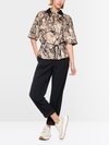 Blouse en viscose avec imprimé fluide Magma