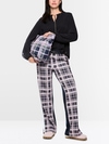 Long-sleeve blouse with drawstring