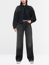 RUMA jeans with rhinestone trim