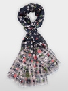 Écharpe à motif floral