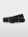 Ceinture en cuir nubuck avec ornements