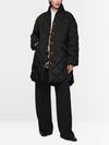 Reversible quilted down coat