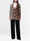 Knitted in Germany leopard print jumper