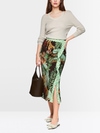 Midi skirt with floral print