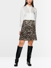 Knitted in Germany leo print mini skirt