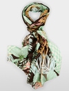Silk scarf with floral print