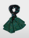 Silk scarf with print mix