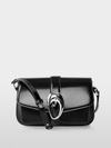 Elegant shoulder bag with logo buckle