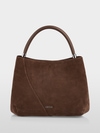 Suede shoulder bag