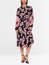 Midi dress with floral pattern