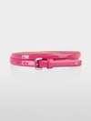 Ceinture fine en cuir verni