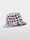 Fisherman's hat with checked pattern