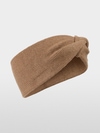 Fine knit headband with twist knot
