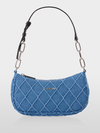 Denim shoulder bag