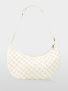 Half-moon quilted design shoulder bag