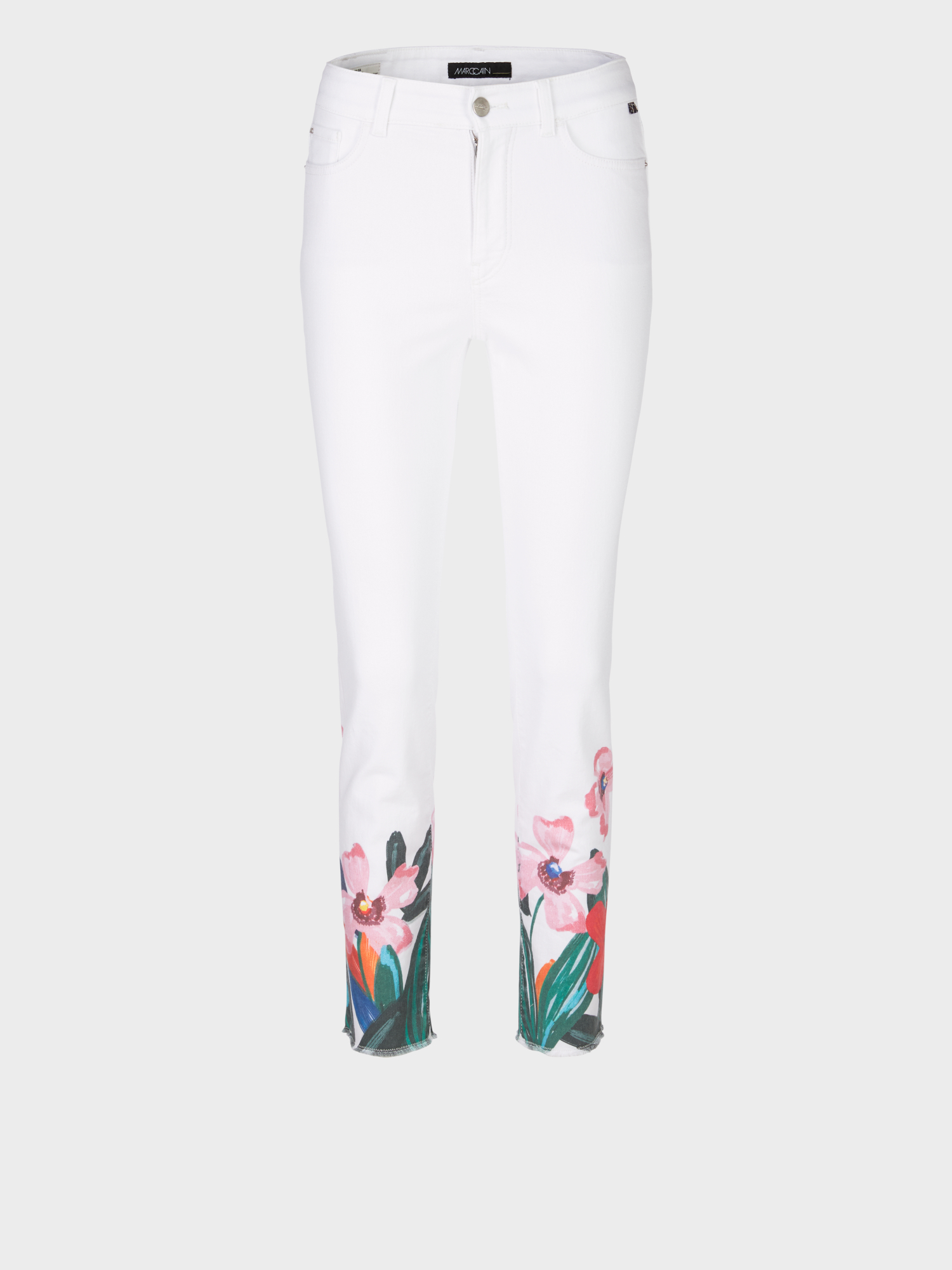 Marc Cain SILEA White Cropped Jeans WP 82.21 D34 COL 100
