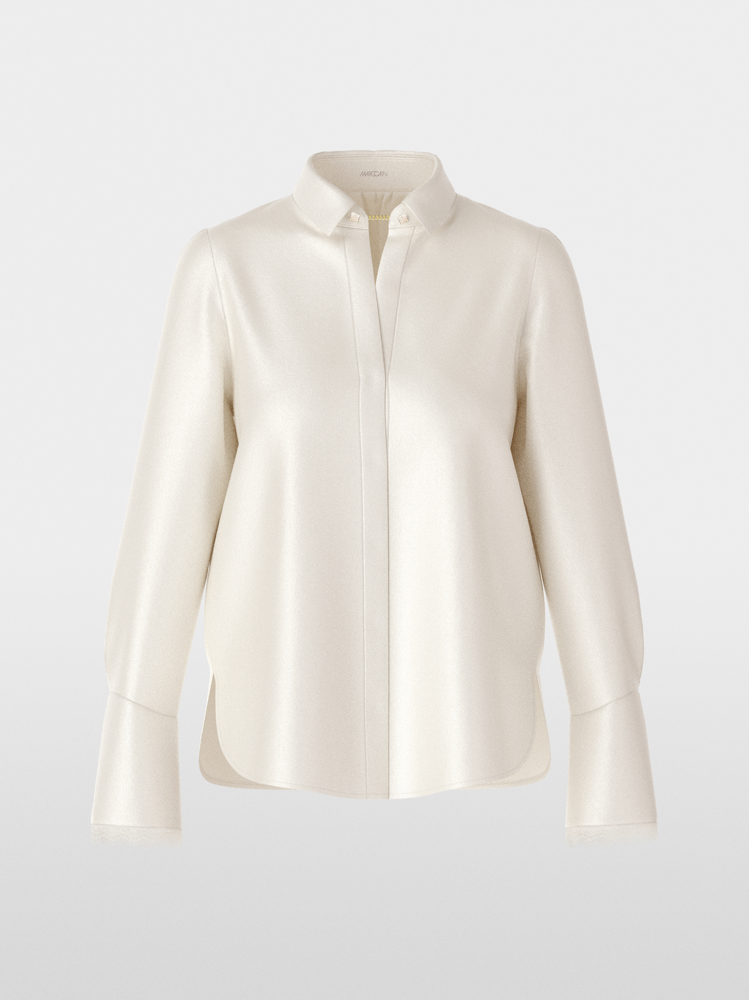 Marc Cain Collections Over-sized Ramie Blouse Cuban Sand NC 51.26 W53 136