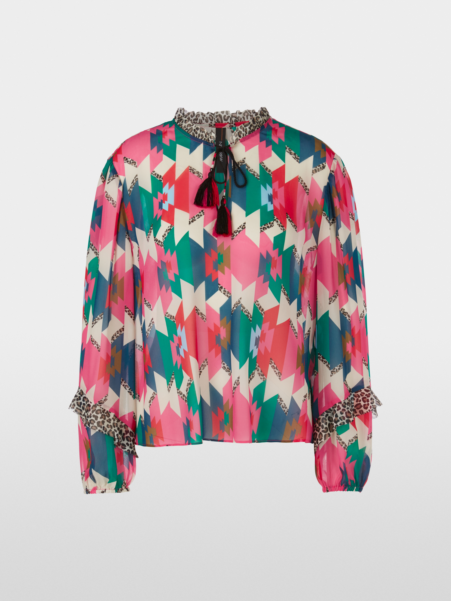 Blouses lange mouw bruin Marc Cain